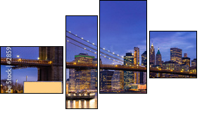 Brooklyn bridge New York - Obraz czteroczęściowy, Fortyk
