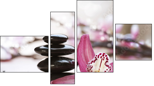 Spa rozgrzane kamieniami – domowy luksus na co dzień
 - Obraz czteroczęściowy, Fortyk