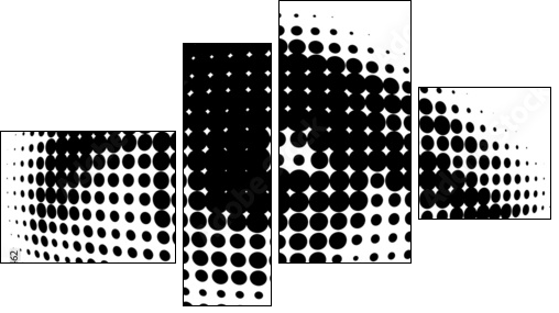 new vision of human eyes  - Obraz czteroczęściowy, Fortyk