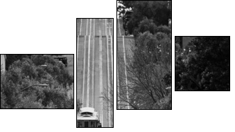 San Francisco Street Cars  - Obraz czteroczęściowy, Fortyk
