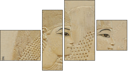 Egipt – starożytni z profilu
 - Obraz czteroczęściowy, Fortyk