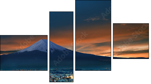 Fotografia Fuji – japoński święty szczyt
 - Obraz czteroczęściowy, Fortyk