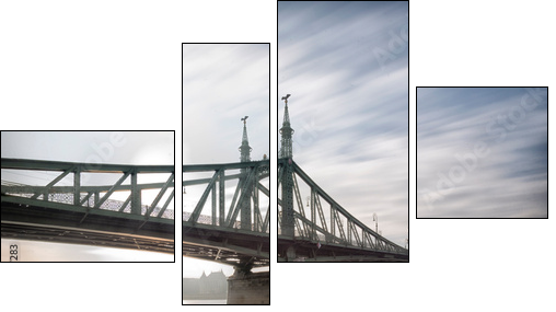 bridge in budapest - Obraz czteroczęściowy, Fortyk