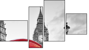 Londyn z Big Benem w tle
 - Obraz czteroczęściowy, Fortyk