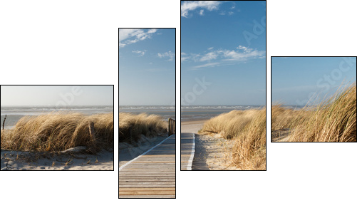 Północna plaża – w kolorze piasku
 - Obraz czteroczęściowy, Fortyk