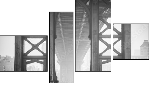Under the Bridge - Brooklyn - Obraz czteroczęściowy, Fortyk