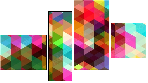 Kolorowe piksele
 - Obraz czteroczęściowy, Fortyk