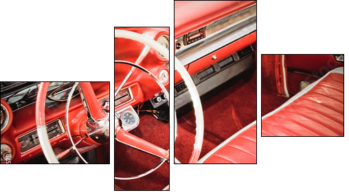 Klasyczny samochód – czerwona tapicerka
 - Obraz czteroczęściowy, Fortyk