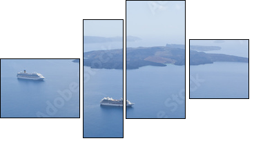 Biało – niebieskie Santorini
 - Obraz czteroczęściowy, Fortyk