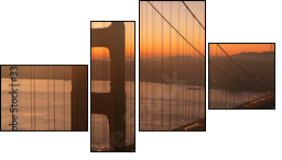 Golden Gate o świcie
 - Obraz czteroczęściowy, Fortyk