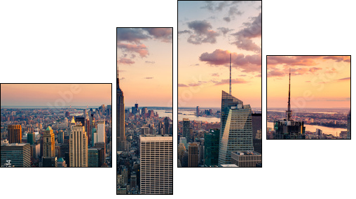 Nowy York – Empire State Building
 - Obraz czteroczęściowy, Fortyk