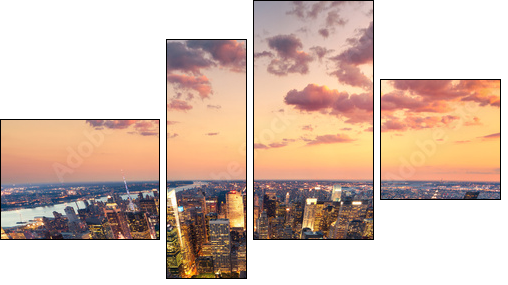 Nowy Jork pod gasnącym niebem
 - Obraz czteroczęściowy, Fortyk