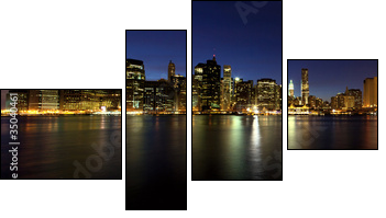 panorama Manhattanu o zmierzchu
 - Obraz czteroczęściowy, Fortyk