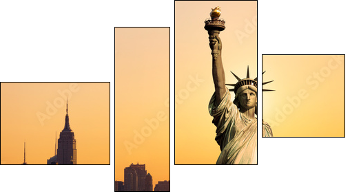 Statua Wolności – nowojorski symbol
 - Obraz czteroczęściowy, Fortyk