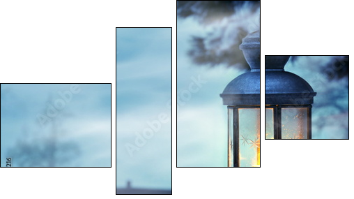 Lampion – zimowa latarnia
 - Obraz czteroczęściowy, Fortyk