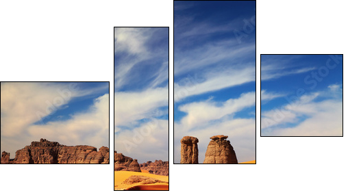 Sahara Desert, Algeria  - Obraz czteroczęściowy, Fortyk