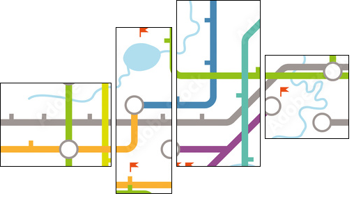 Metro – ramowy plan budowy
 - Obraz czteroczęściowy, Fortyk