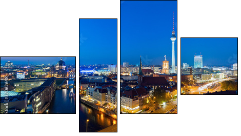 Berlin nocą – niemiecka panorama
 - Obraz czteroczęściowy, Fortyk
