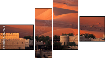 Pustynia Abu Dabi w tle
 - Obraz czteroczęściowy, Fortyk