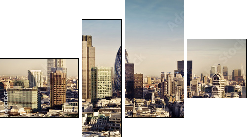 City of London  - Obraz czteroczęściowy, Fortyk