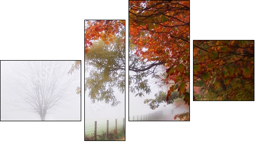 Złota jesień – poranek we mgle
 - Obraz czteroczęściowy, Fortyk
