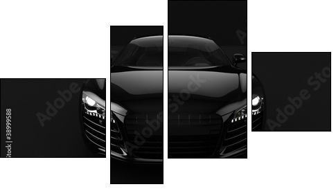 Modern car  - Obraz czteroczęściowy, Fortyk