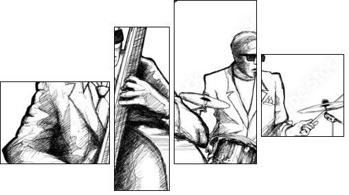 jazz band  - Obraz czteroczęściowy, Fortyk