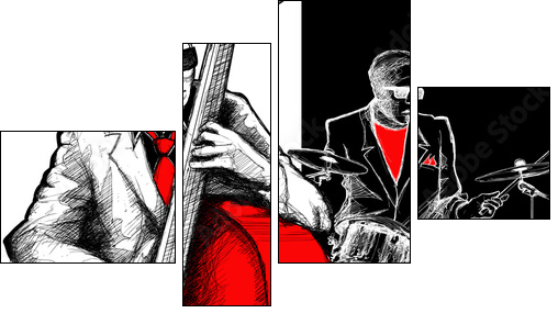 jazz band  - Obraz czteroczęściowy, Fortyk