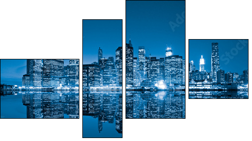 Manhattan, New York City. USA.  - Obraz czteroczęściowy, Fortyk