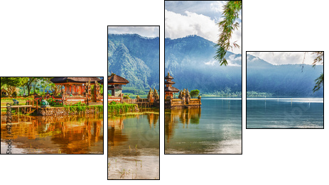 Pura Ulun Danu  - Obraz czteroczęściowy, Fortyk