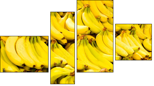 Bananowy raj - słoneczna wyspa - Obraz czteroczęściowy, Fortyk