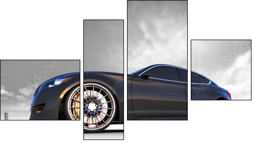 Sport Coupe prototype  - Obraz czteroczęściowy, Fortyk