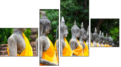 Buddha  - Obraz czteroczęściowy, Fortyk