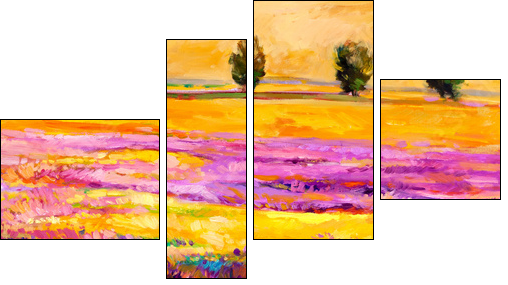 Landscape  - Obraz czteroczęściowy, Fortyk
