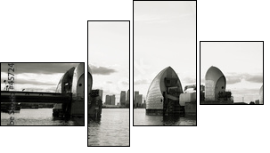 Thames barrier  - Obraz czteroczęściowy, Fortyk