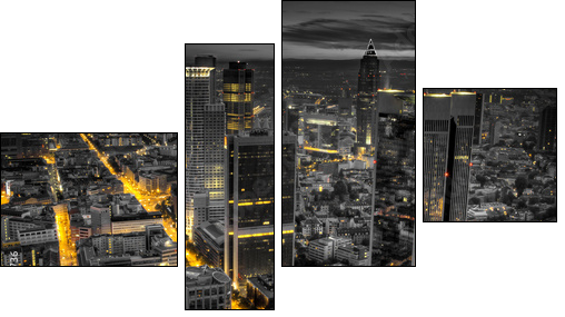sommernacht in frankfurt  - Obraz czteroczęściowy, Fortyk