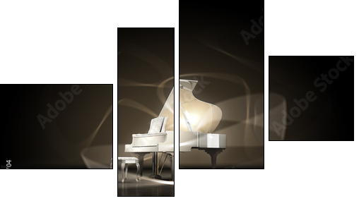Piano weiÃ  - Obraz czteroczęściowy, Fortyk