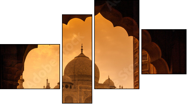 Taj Mahal  - Obraz czteroczęściowy, Fortyk