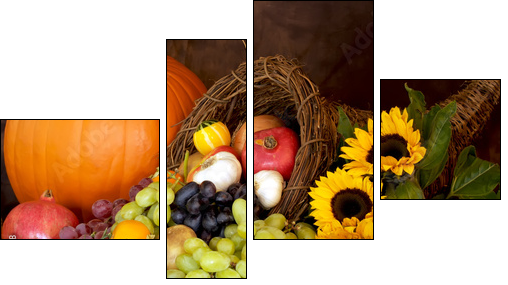 Jesień w pełni – Święto Dziękczynienia
 - Obraz czteroczęściowy, Fortyk