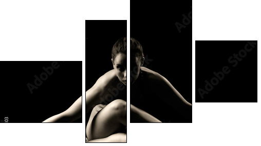 ballerina  - Obraz czteroczęściowy, Fortyk