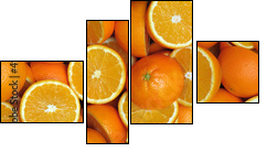 Pomarańczowa dusza słodkich owoców - Obraz czteroczęściowy, Fortyk