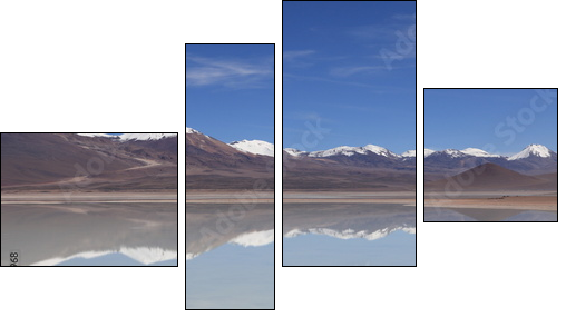 Laguna Verde Bolivien  - Obraz czteroczęściowy, Fortyk