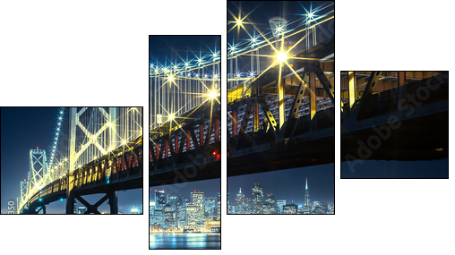 San francisco  - Obraz czteroczęściowy, Fortyk