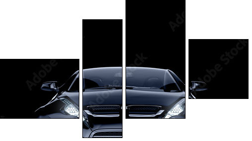 Brandless sports car  - Obraz czteroczęściowy, Fortyk