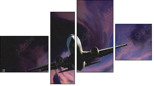 turbulence  - Obraz czteroczęściowy, Fortyk