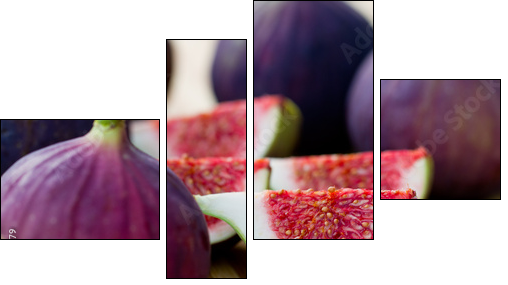 Ripe Fig Fruits  - Obraz czteroczęściowy, Fortyk