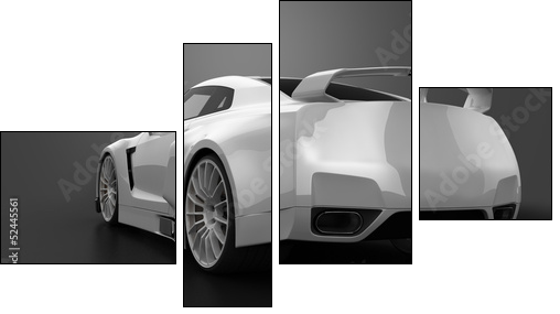 concept car  - Obraz czteroczęściowy, Fortyk