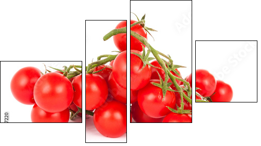 Kiść pomidorków koktajlowych - Obraz czteroczęściowy, Fortyk