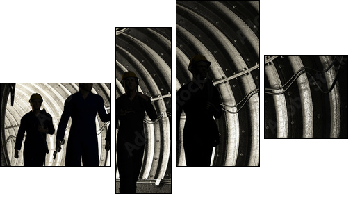 miners  - Obraz czteroczęściowy, Fortyk