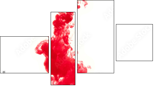 Ink of blood  - Obraz czteroczęściowy, Fortyk